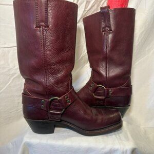 Frye Harness Boot in Maroon